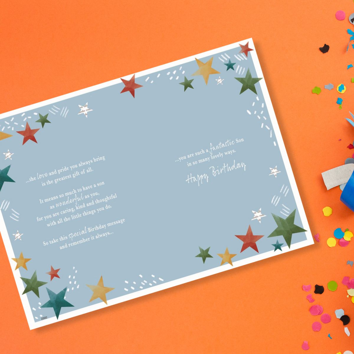 Son Birthday Card - Most Especially For You