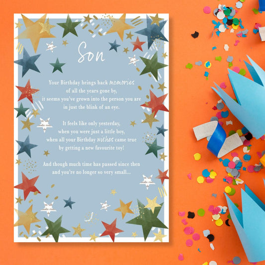 Son Birthday Card - Most Especially For You