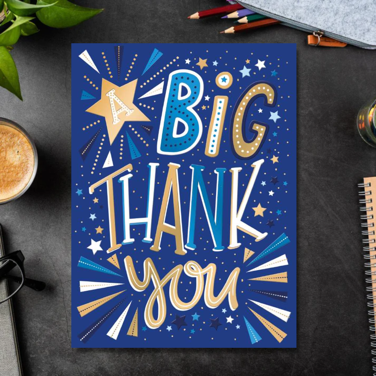 Thank You Card - A Big Thank You Star