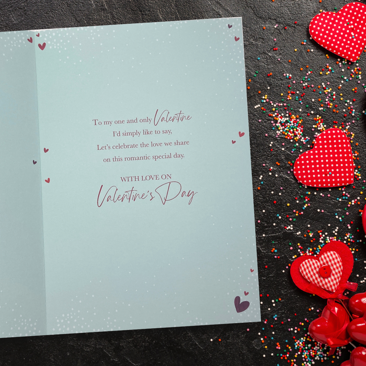 Partner Valentine's Day Card - Balloon Hearts