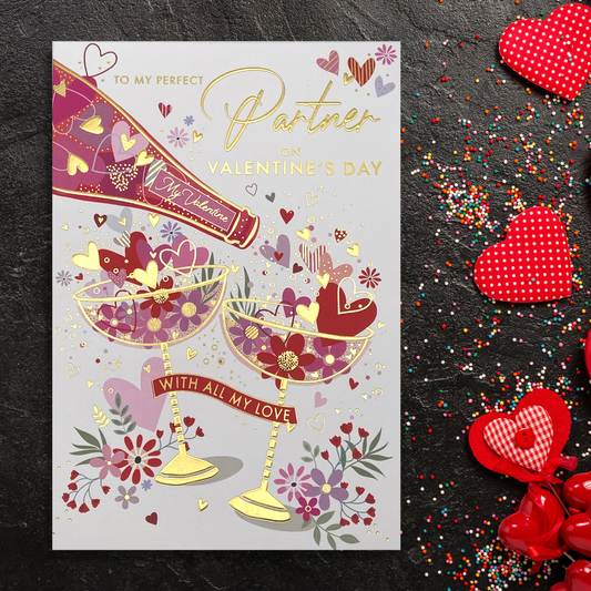 Valentine's Day Partner - Bubbles & Hearts