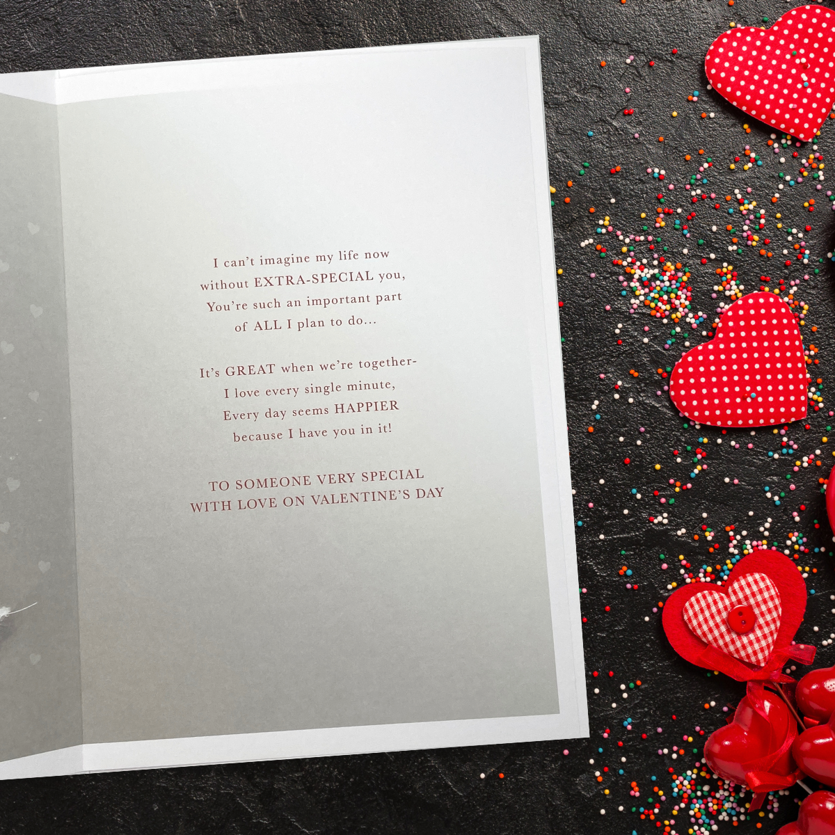 Open Valentine's Day Card - Special Person In My Life