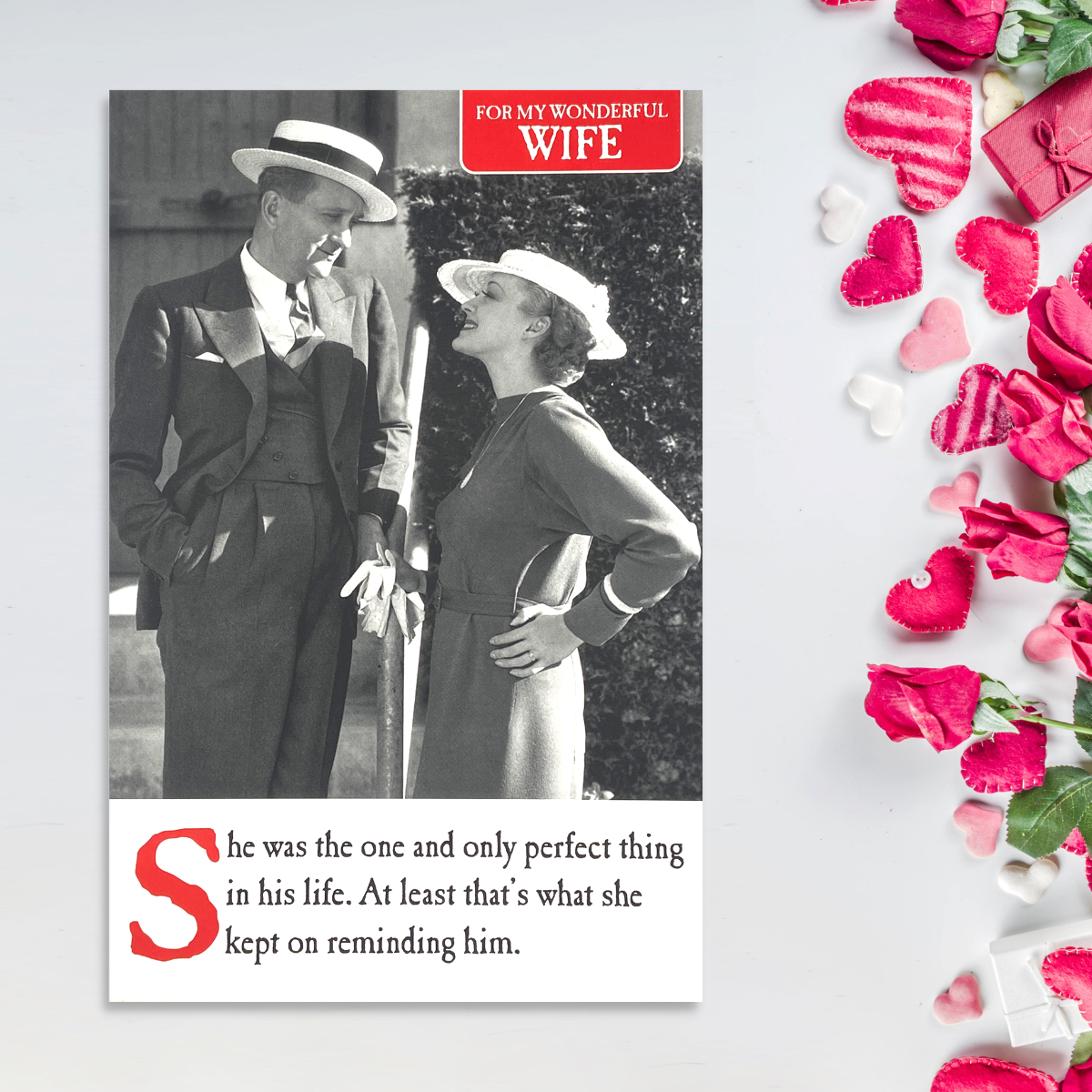 Wife Valentine's Day Card - Humour Reminding