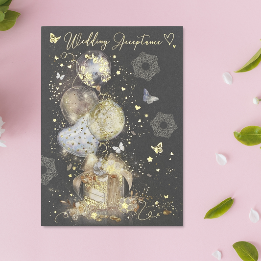 Wedding Acceptance Card - Grace Gift & Balloons