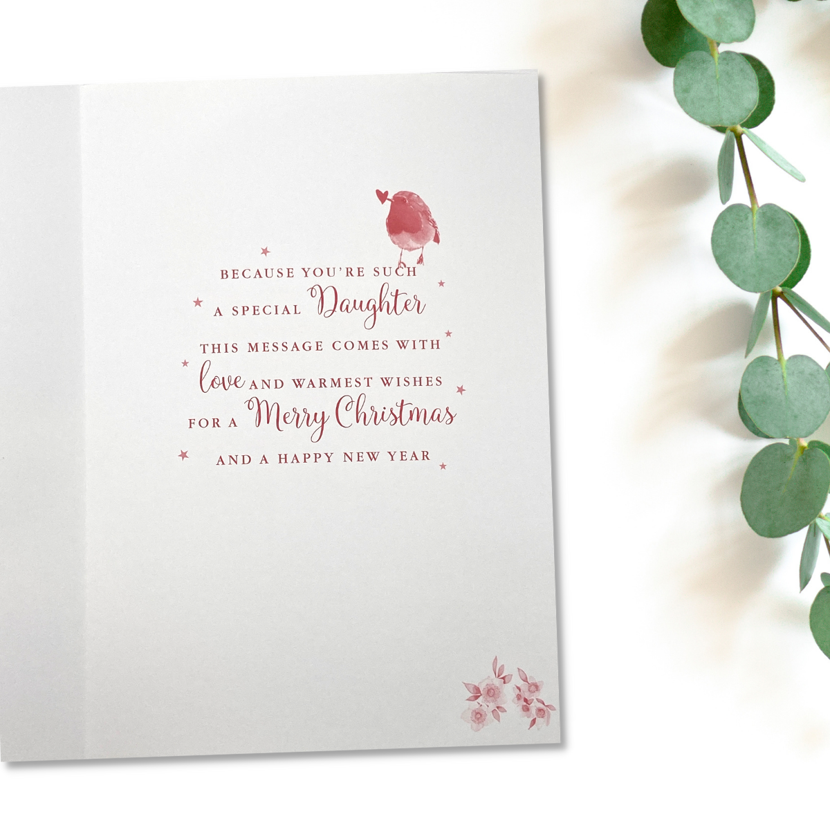 Inside image with red print and verse