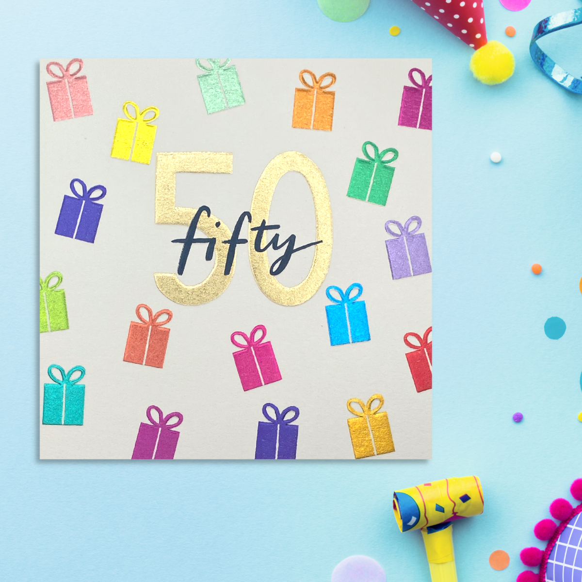 50th Birthday Card - Kindred Rainbow Gifts