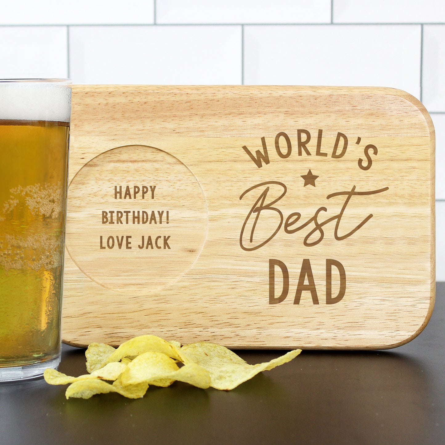 Personalised World's Best Teacher Coaster Tray
