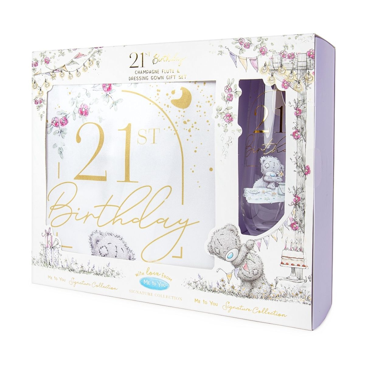 Age 21 Gift - Me To You Signature Collection Dressing Gown & Flute Set