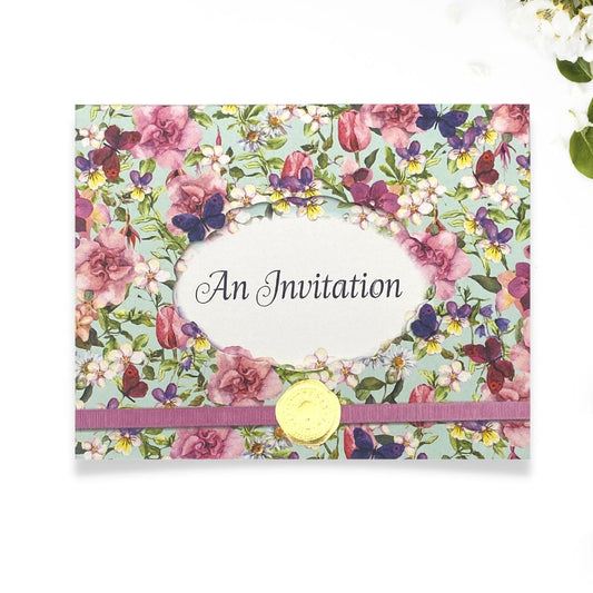 Notelets - 8 x An Invitation With Envelopes