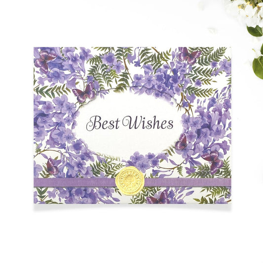 Notelets - 8 x Best Wishes With Envelopes