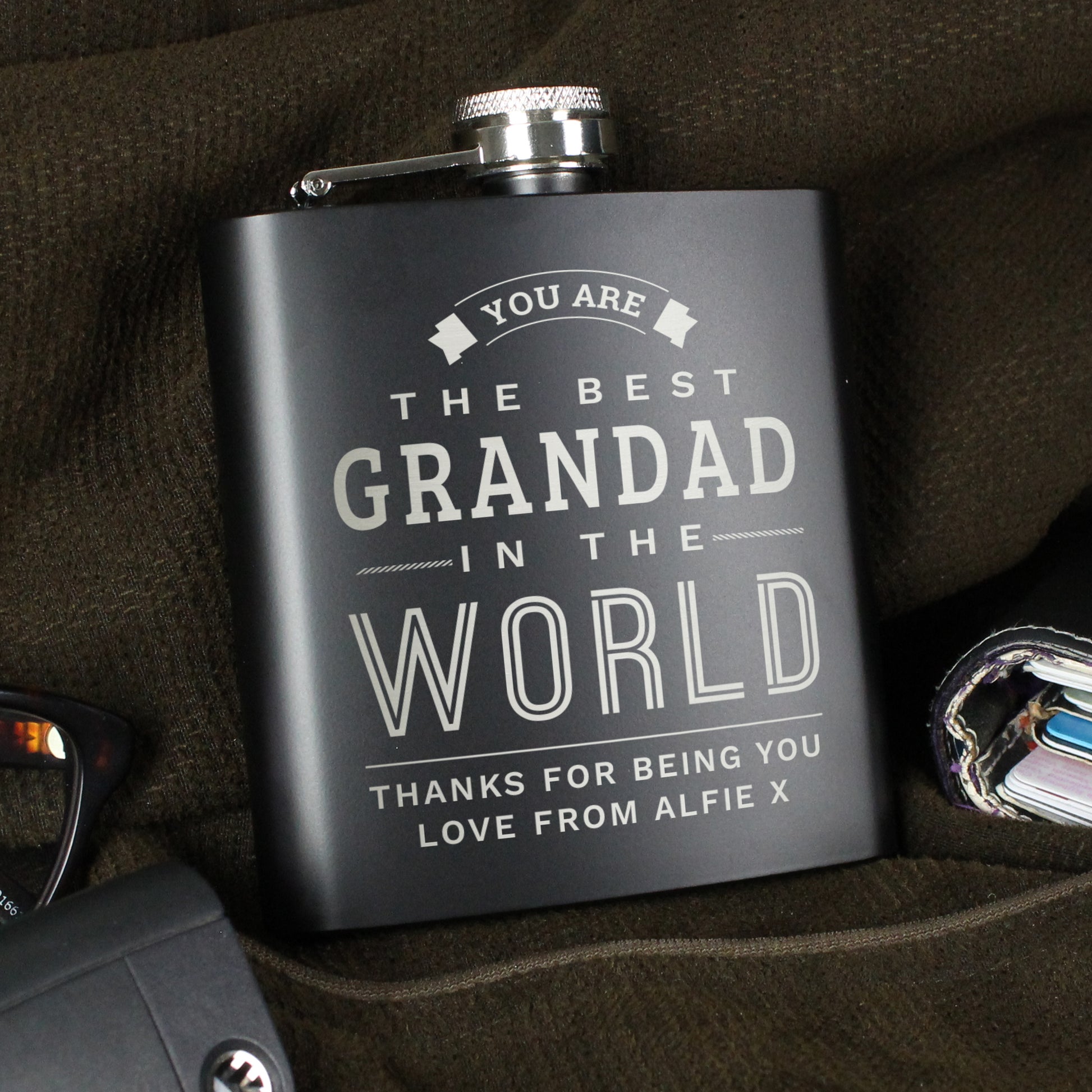 One Option Of Hip Flask Personalisation