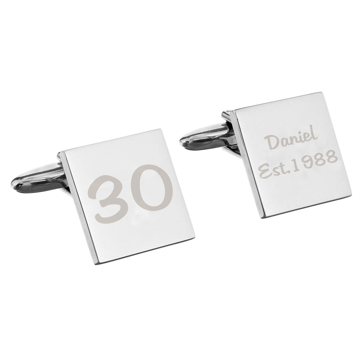 Personalised Big Age Cufflinks