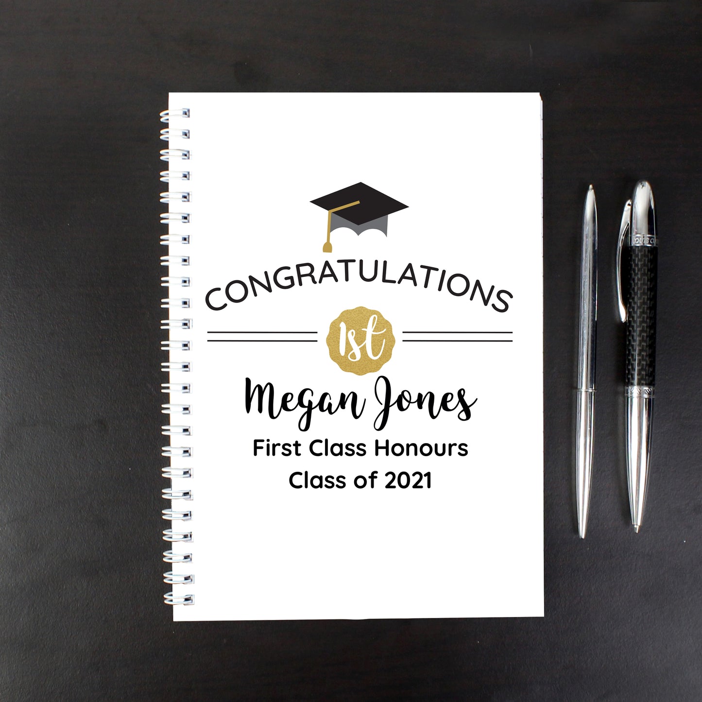 Personalised Graduation A5 Notebook