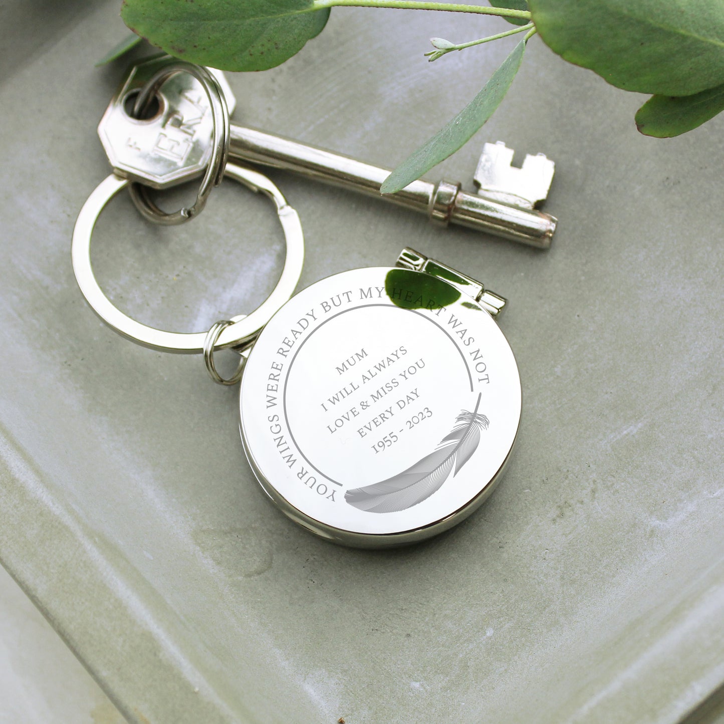 Personalised In Loving Memory Photo Keyring