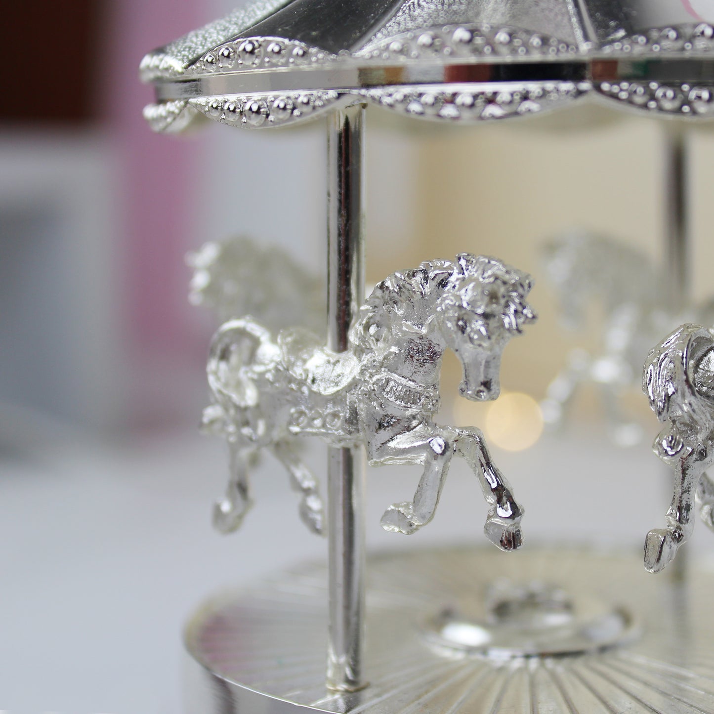 Personalised Musical Carousel Christening Gift