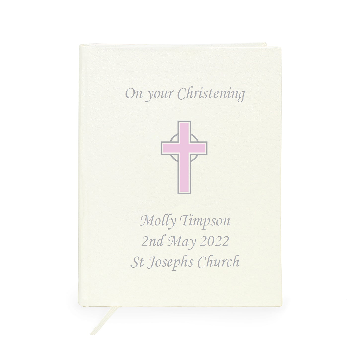 Personalised Eco-friendly Pink Cross Holy Bible