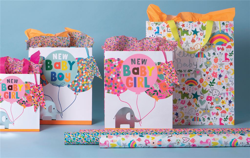 Baby Girl Medium Gift Bag