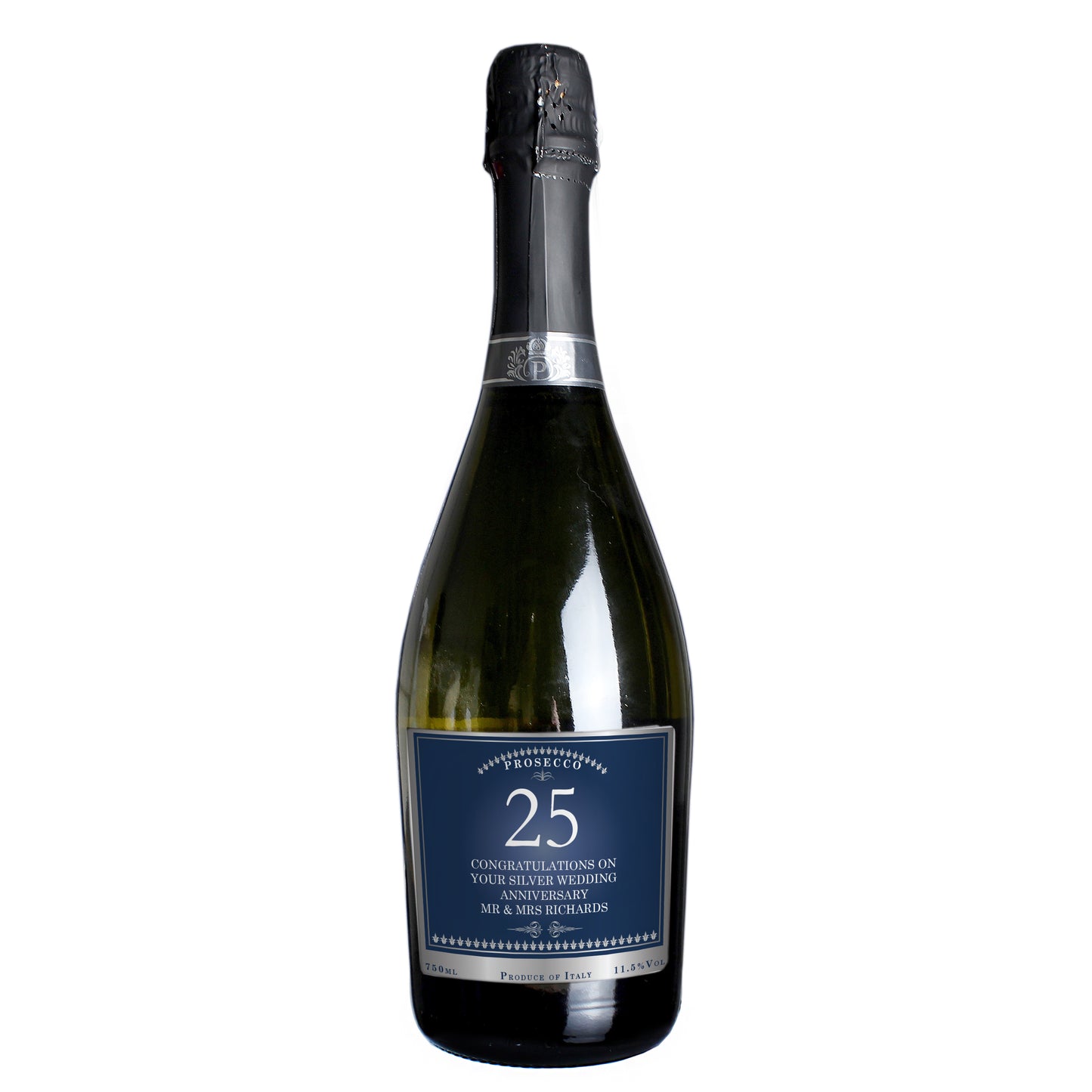 Anniversary Gift - Personalised Bottle of Prosecco