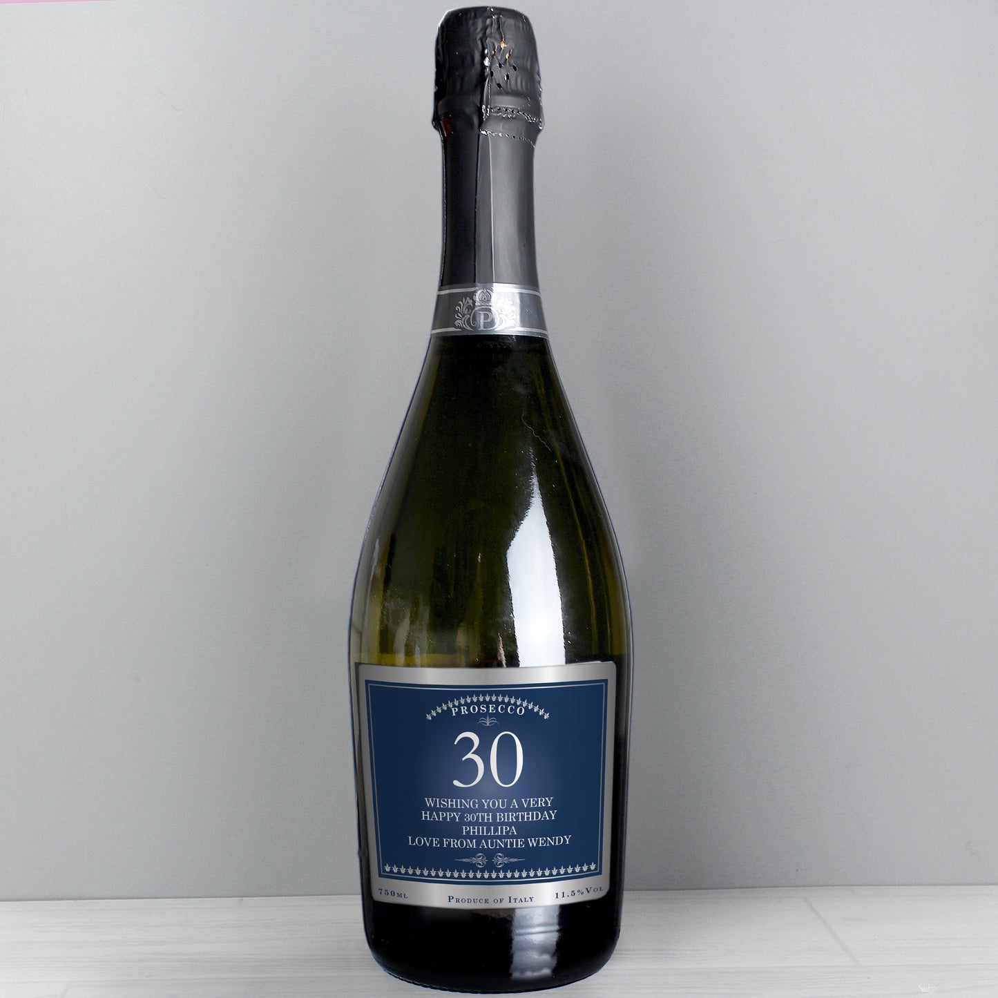 Anniversary Gift - Personalised Bottle of Prosecco