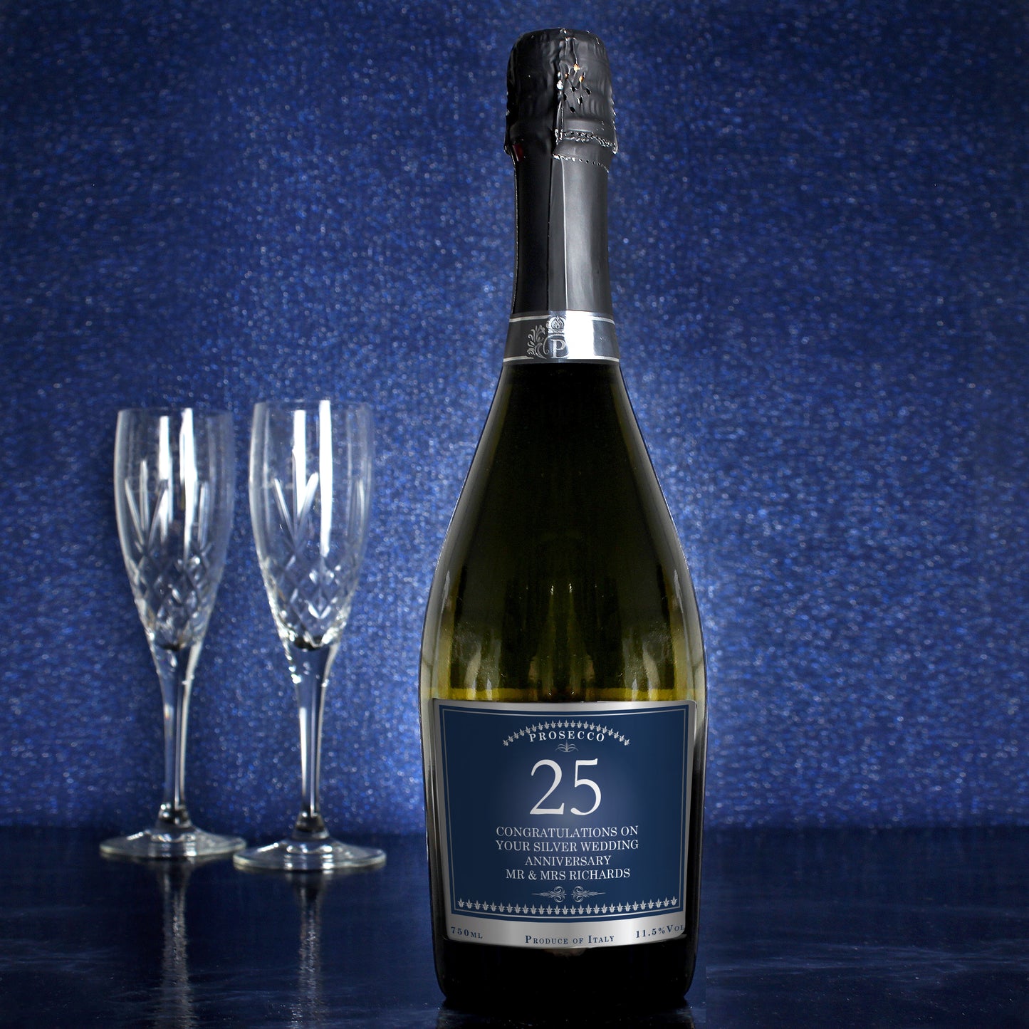 Anniversary Gift - Personalised Bottle of Prosecco