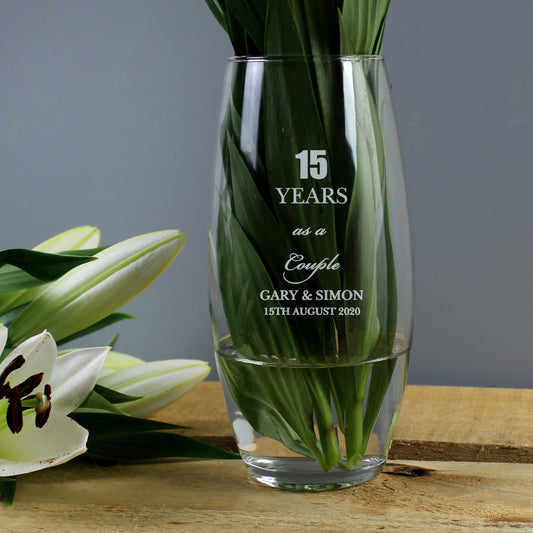Anniversary - Personalised Bullet Vase