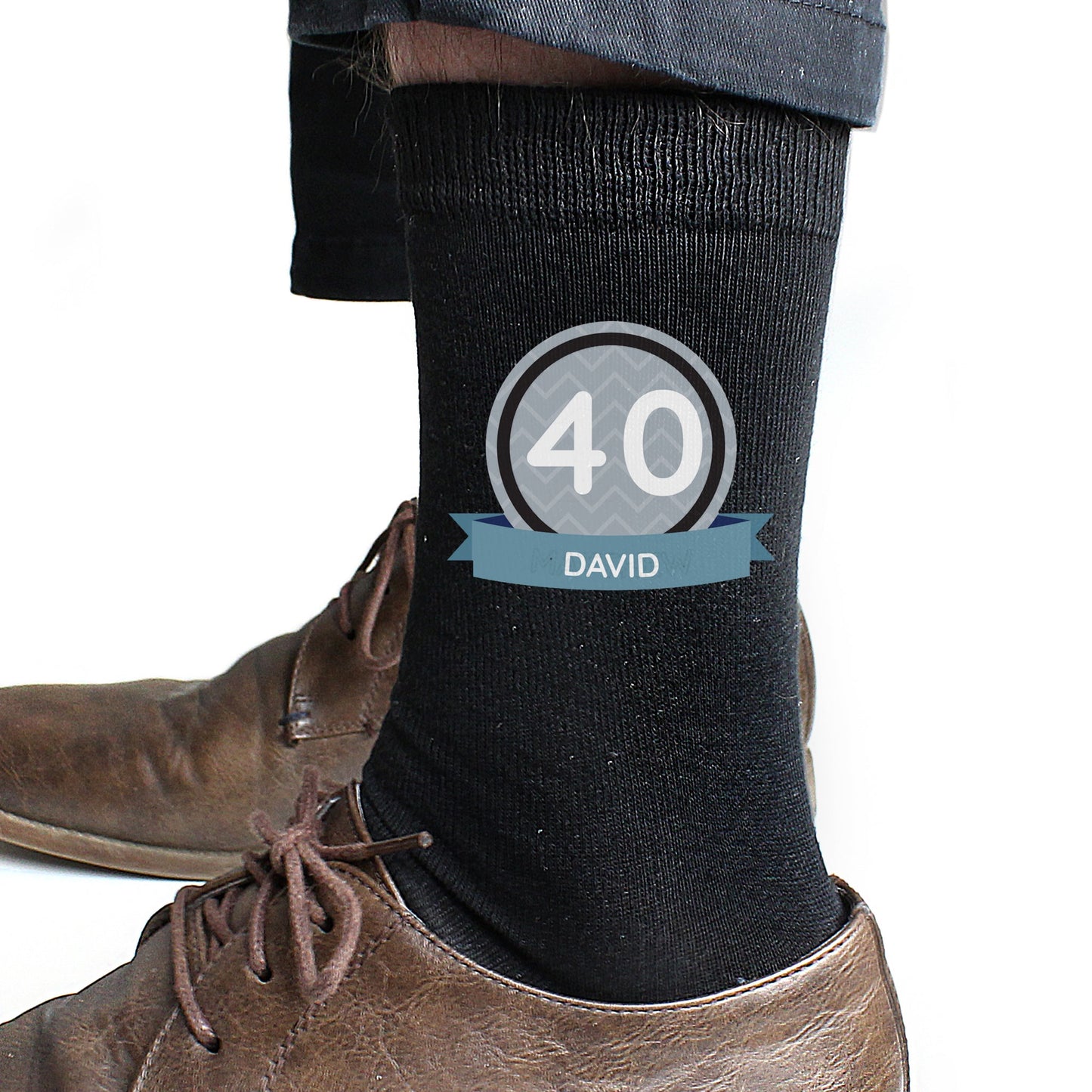 Personalised Men's 40th Birthday Socks