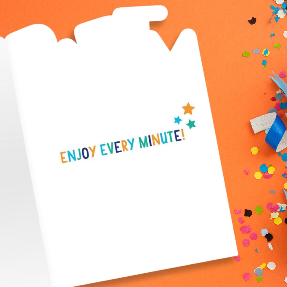Strike Birthday Card - Party Balloons