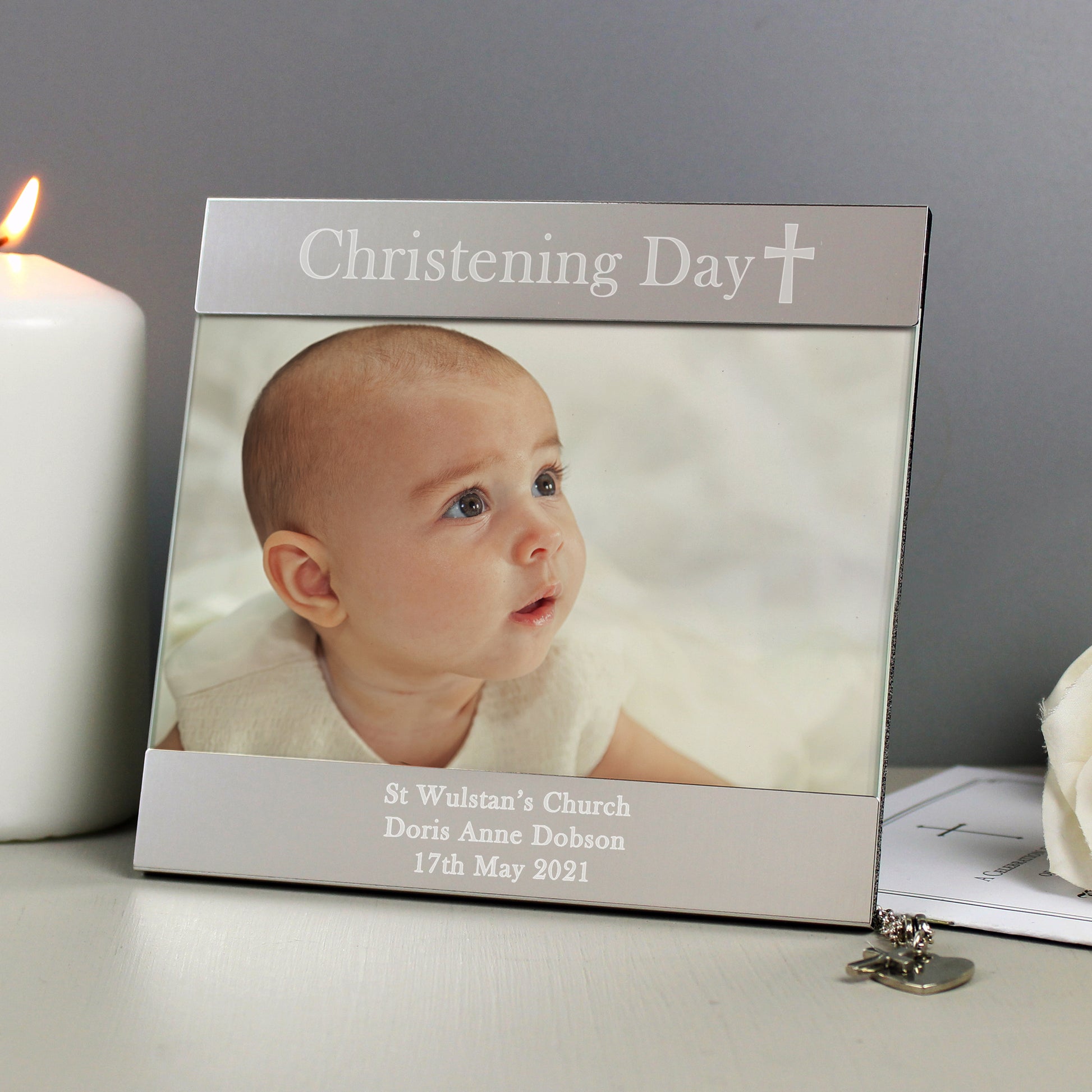 Personalised Christening Photo Frame