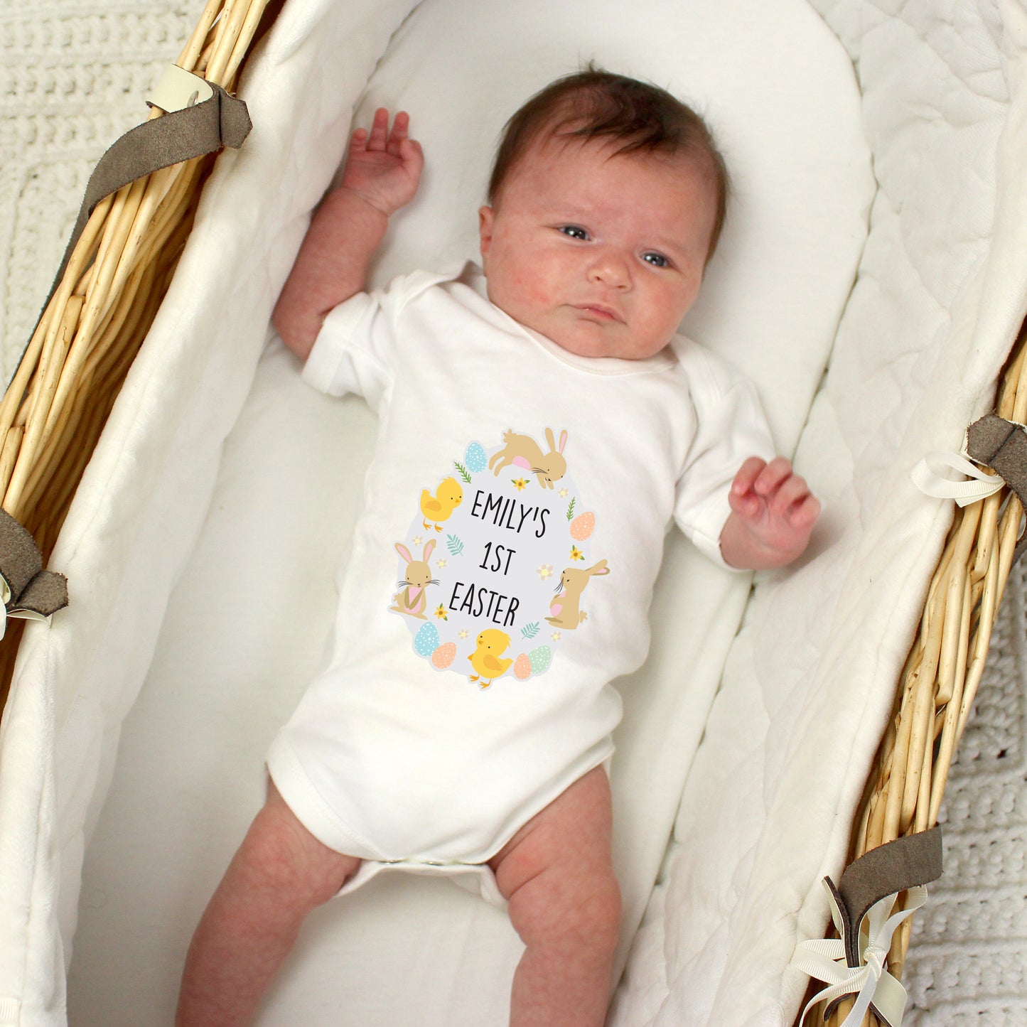 Personalised First Easter Baby Vest