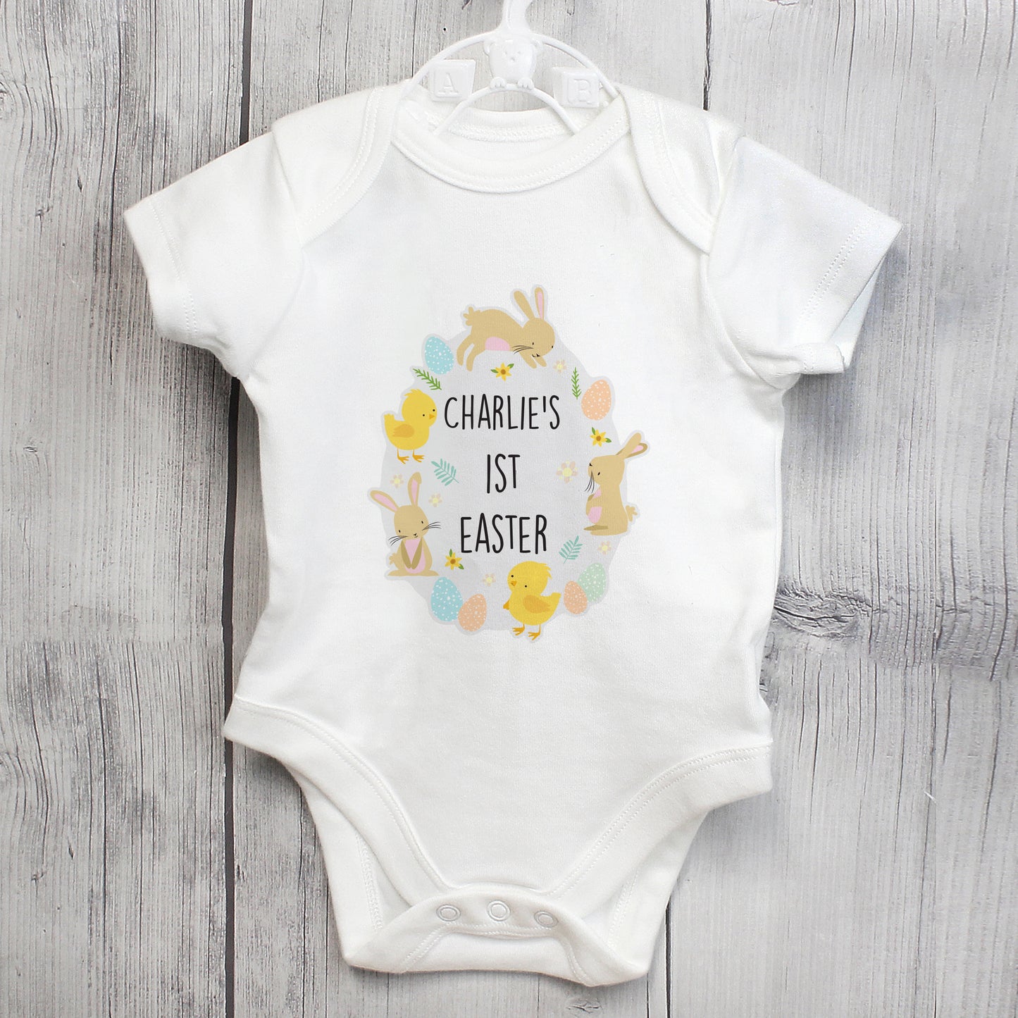 Personalised First Easter Baby Vest