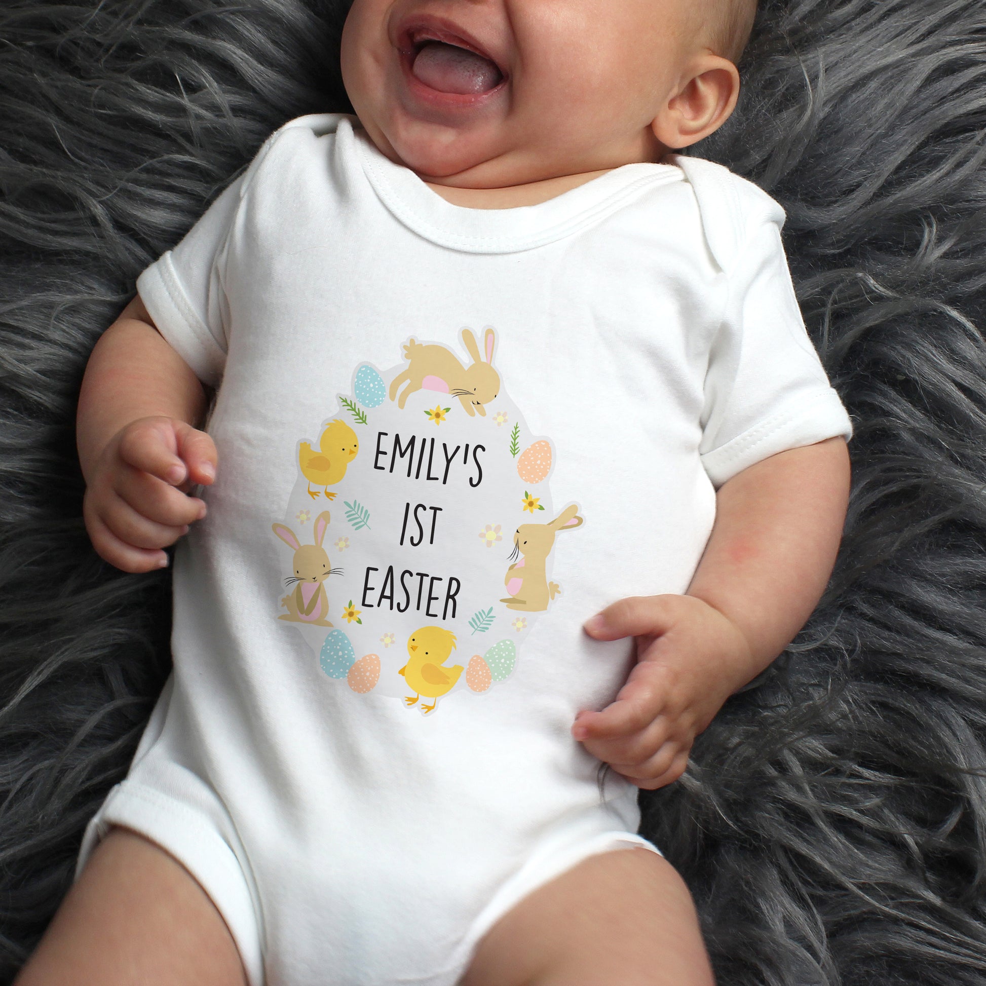 Personalised First Easter Baby Vest