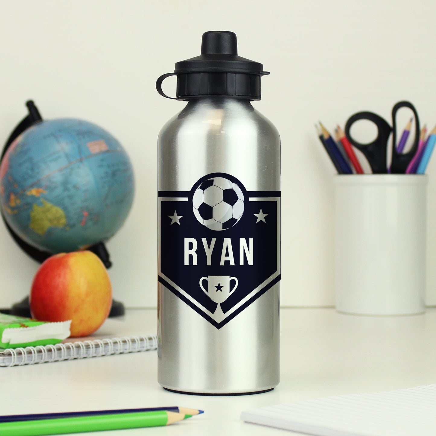 Personalised Kids Football Water Bottle