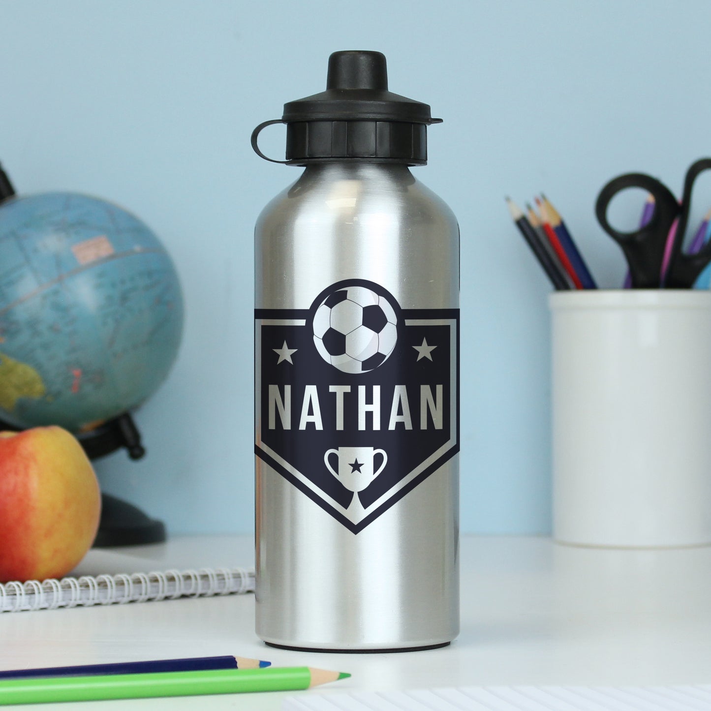 Personalised Kids Football Water Bottle