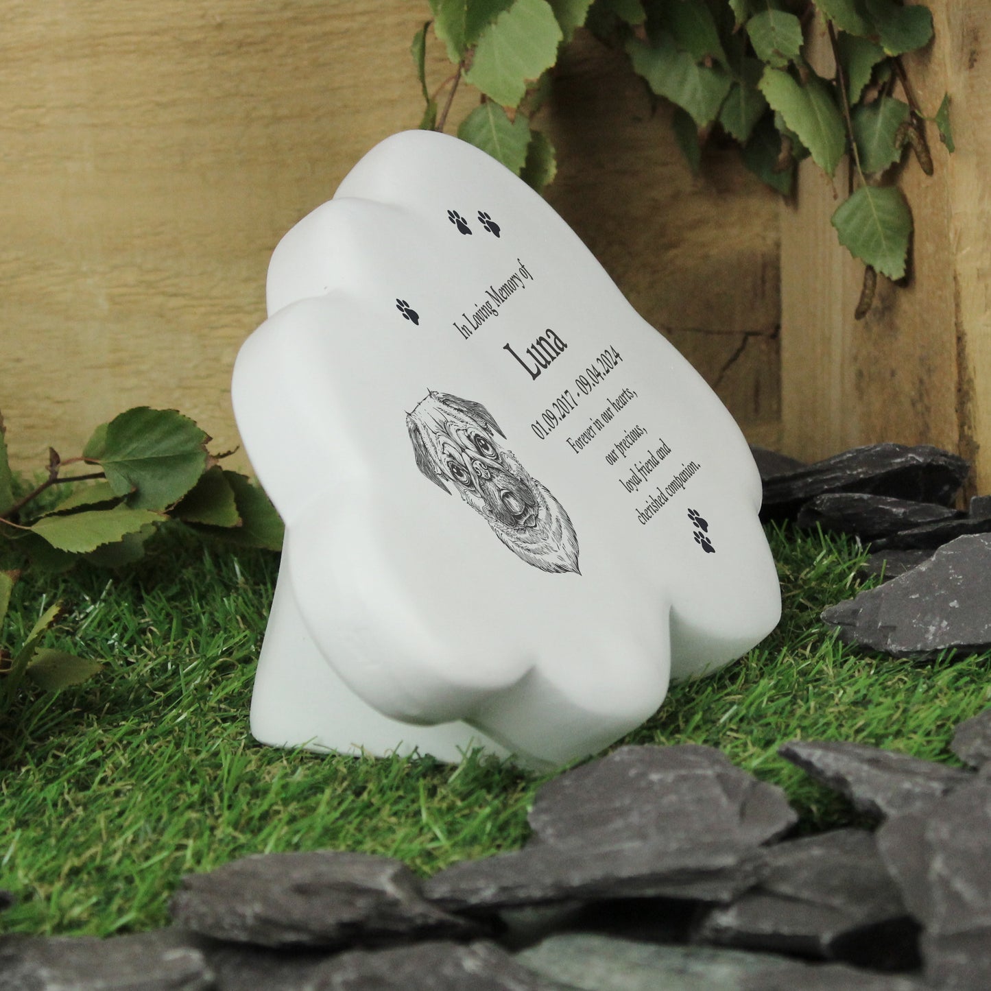 Personalised Dog Memorial