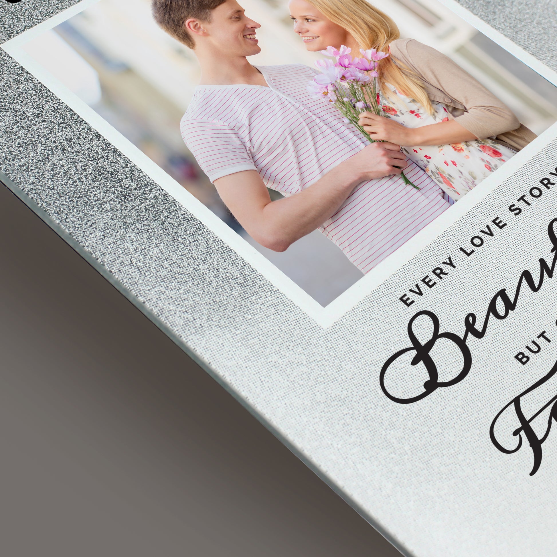Personalised Valentine Glitter Photo Frame