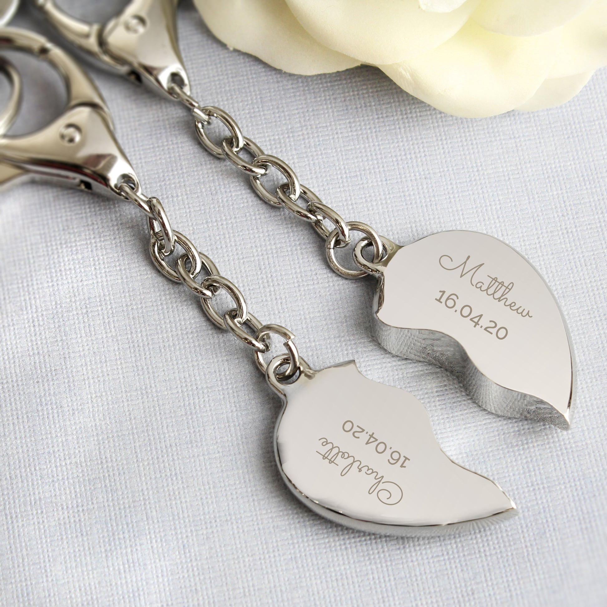 Personalised Valentine Keyring