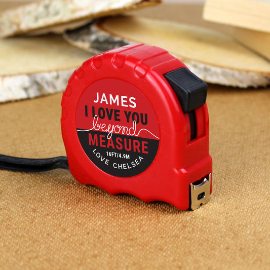 Personalised Valentine Tape Measure