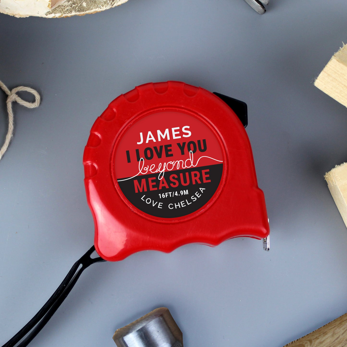 Personalised Valentine Tape Measure