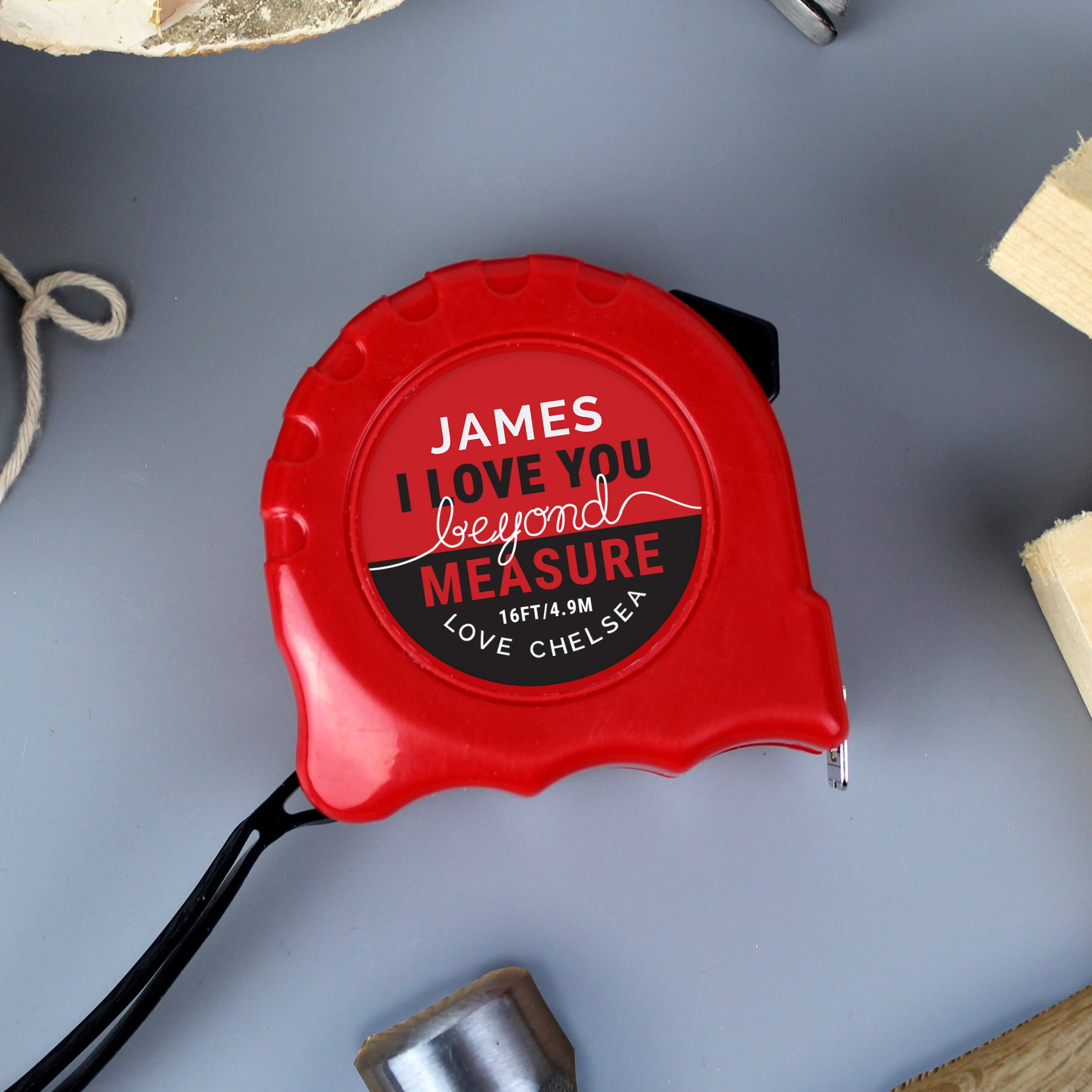 Personalised Valentine Tape Measure