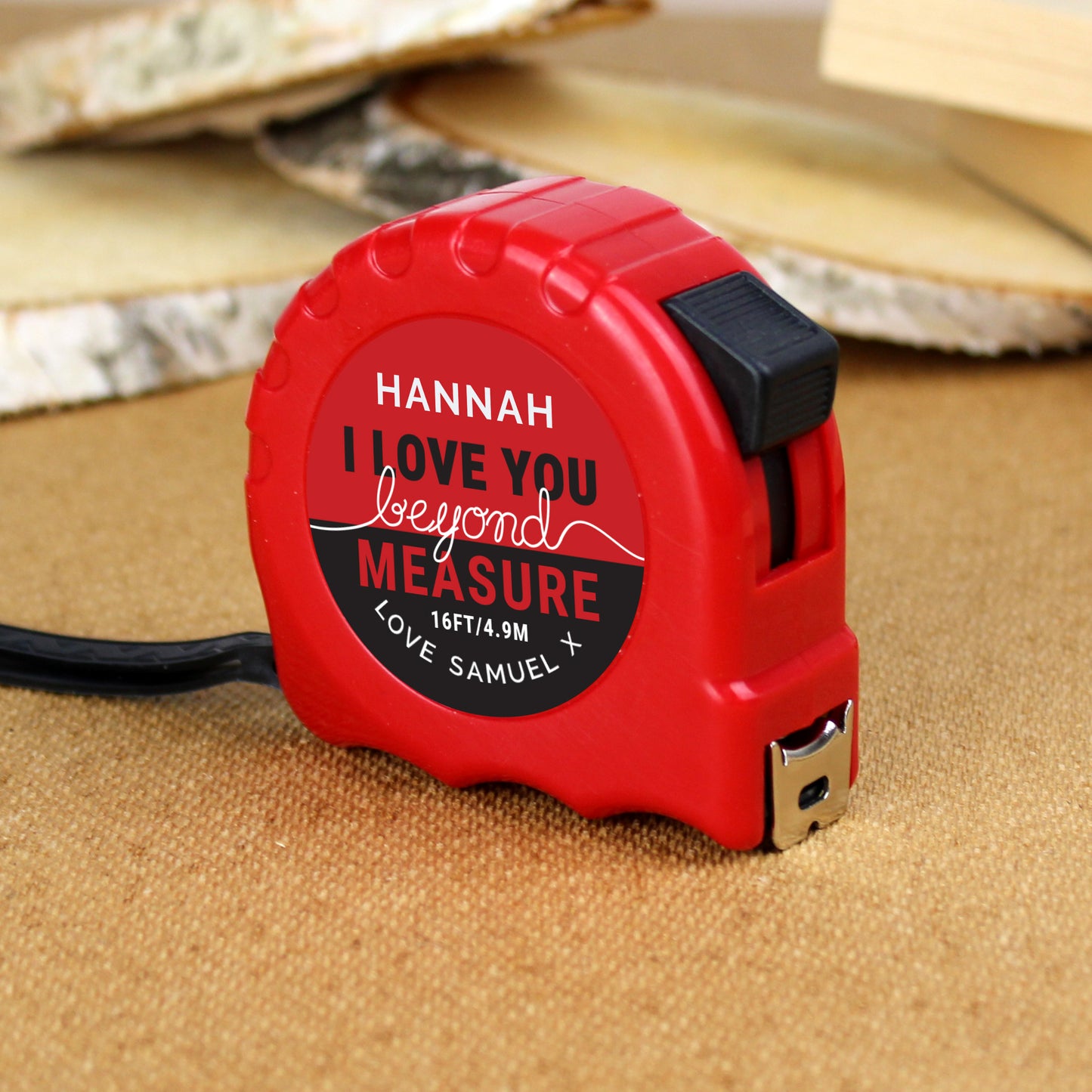 Personalised Valentine Tape Measure