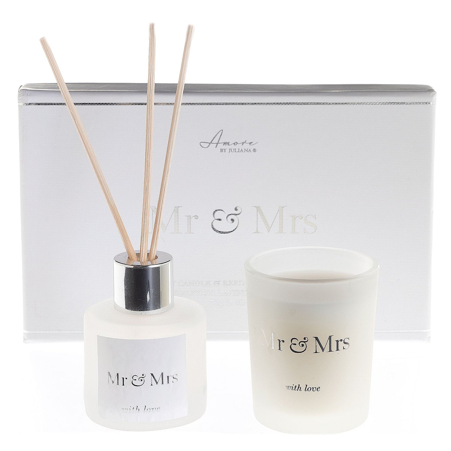 Image showing diffuser with wood sticks inserted and candle