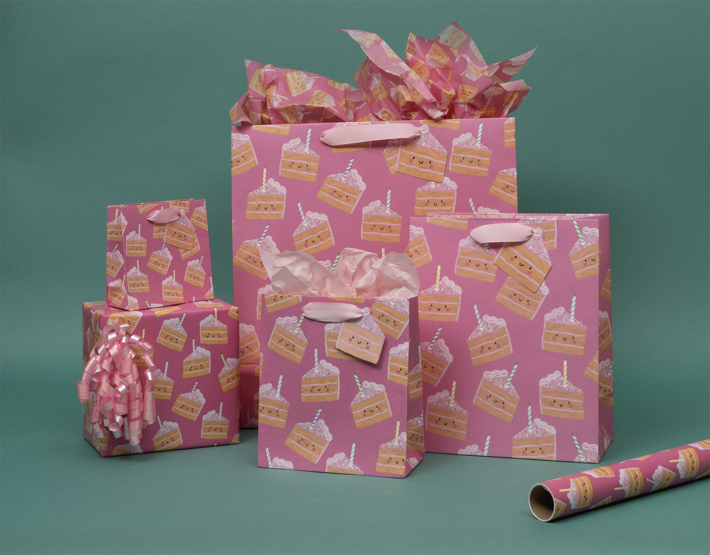 Cakey Pink Giftwrap Collection