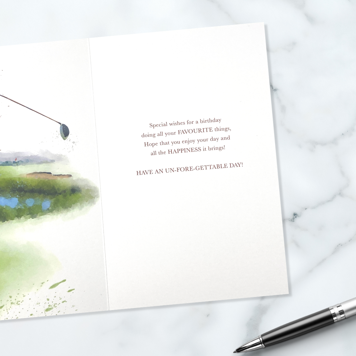 Heritage Birthday Card - Golf