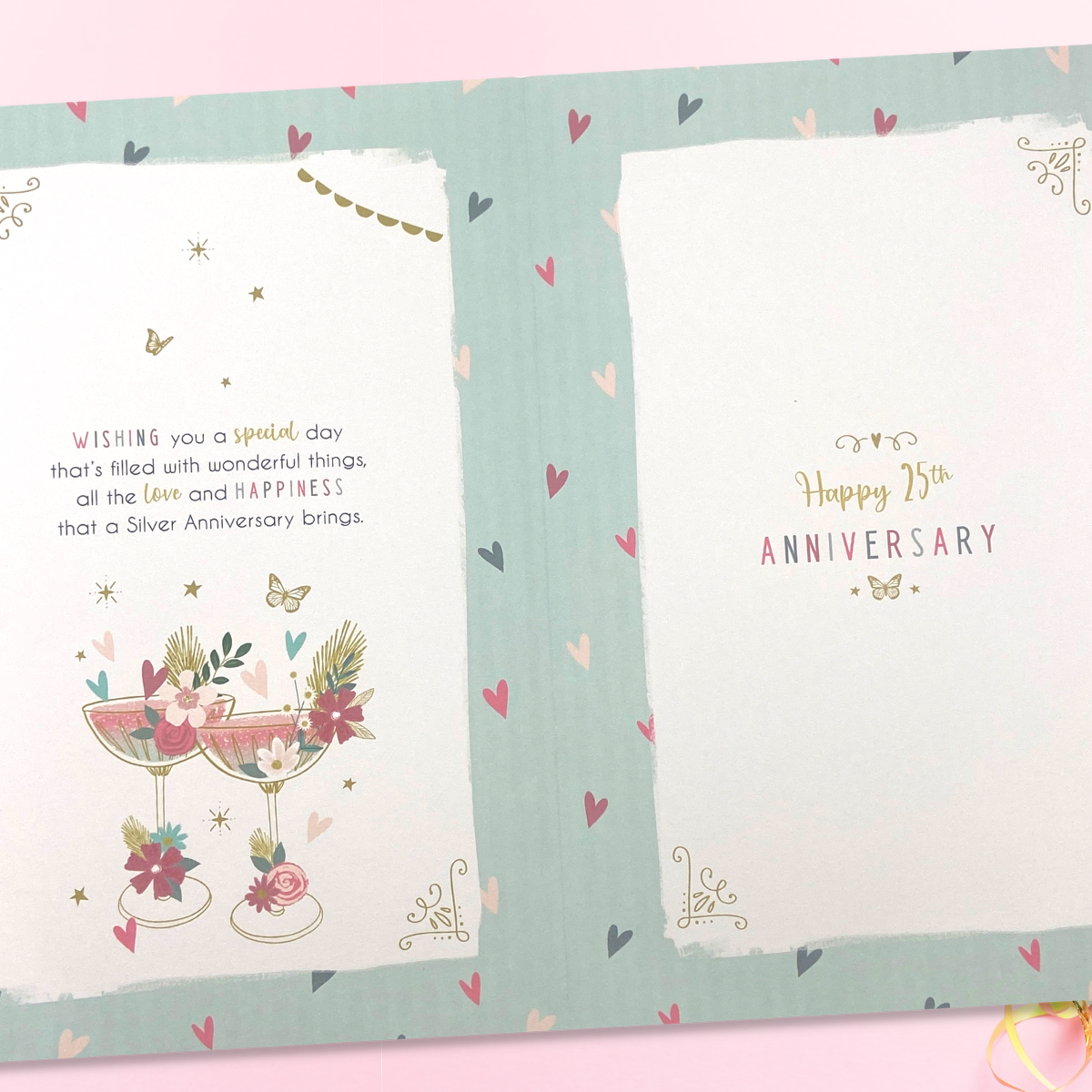 Inside image with full colour printed insert and verse
