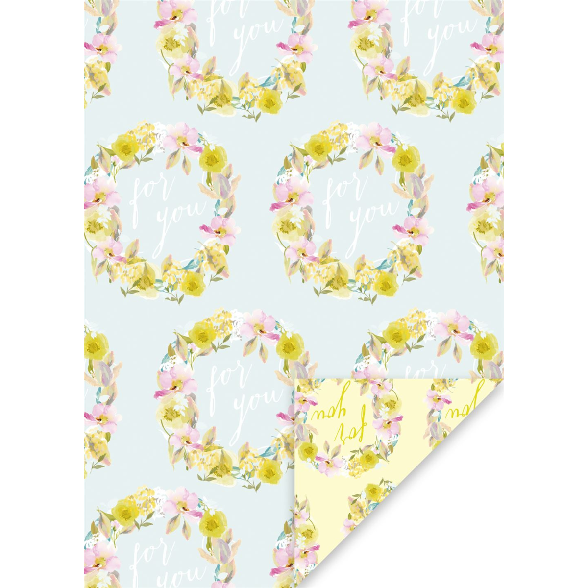 Giftwrap - Luxury Easter Wreath Wrapping Paper