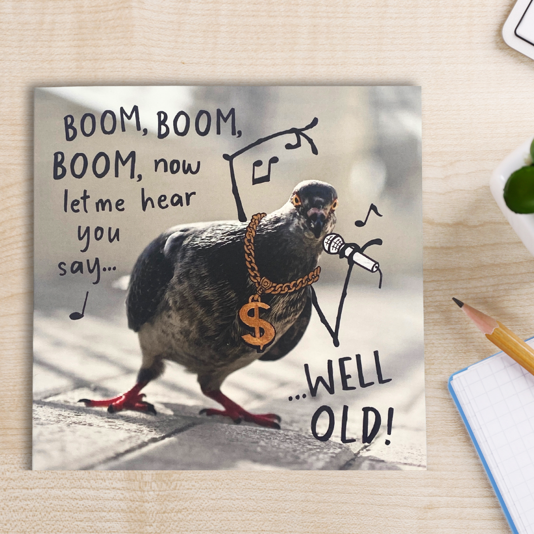 Chicks With Sticks Funny Birthday Card - Well Old!