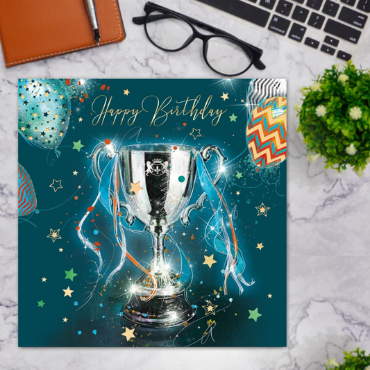 Grayson Birthday Card - Trophy