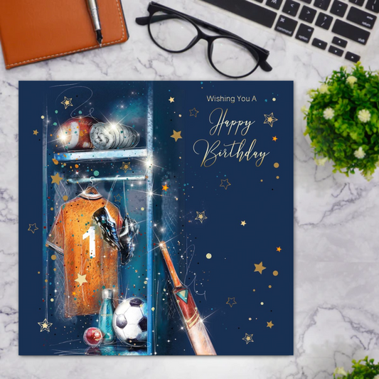 Grayson Birthday Card - Sports Fan