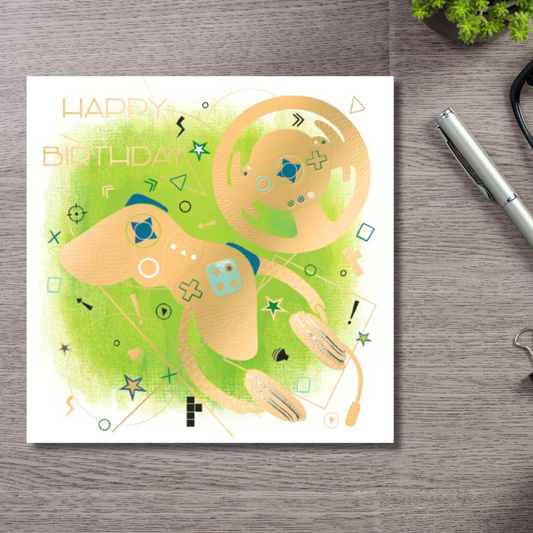 Fella Birthday Card - Gamer