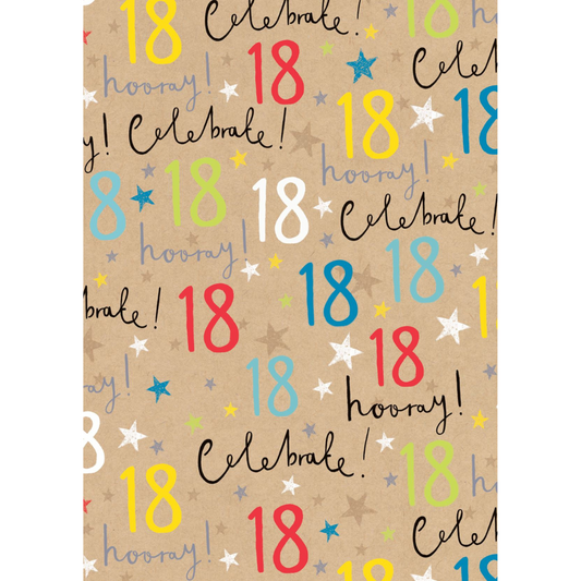 Giftwrap - Luxury Age 18 Wrapping Paper
